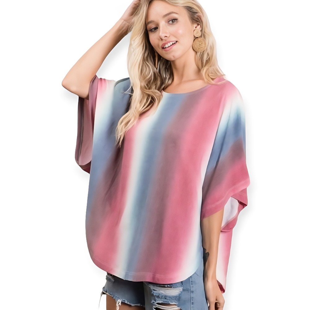 Ombre Print Top - Picture 1 of 5